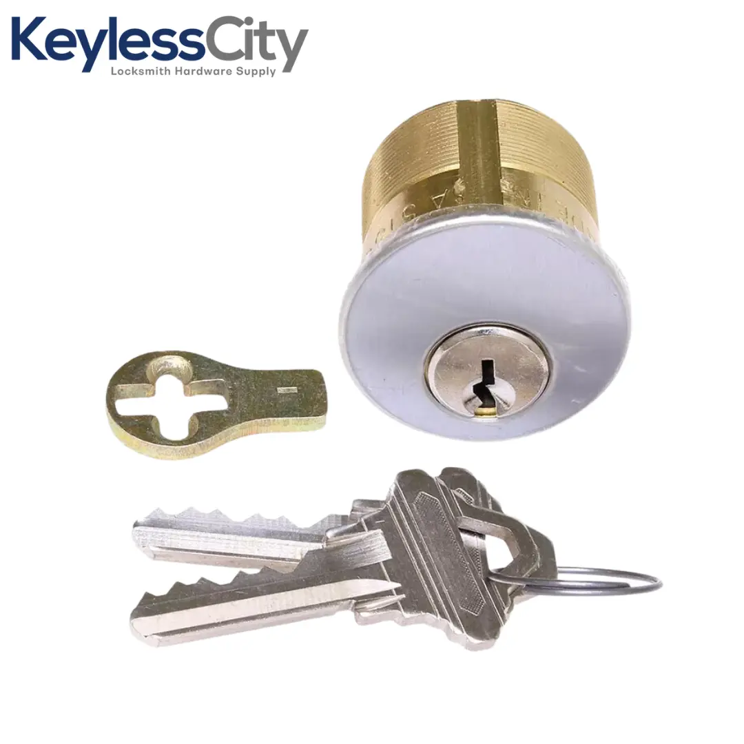 Schlage Premium Mortise Cylinder - 1-1/4" - 26D - Satin Chrome