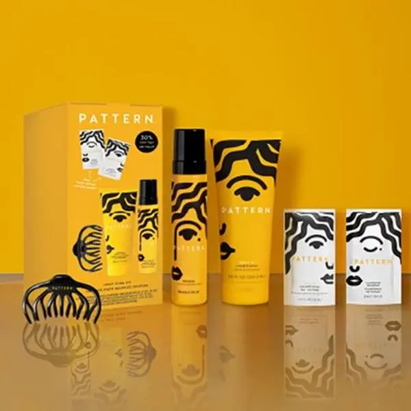 PATTERN Beauty Juicy Curl Kit | 5-Piece Cleanse, Condition & Style Set with Hair Clip for Curly Hair