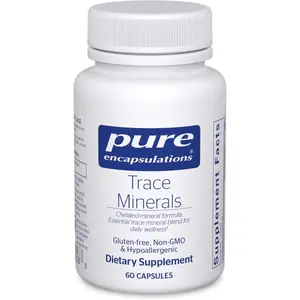 Pure Encapsulations Trace Minerals - Multimineral Supplement - Mineral Supplement - Supports Metabolism & Cellular Function* - Gluten Free & Vegan - 60 Capsules