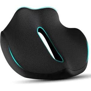 Ergonomic Seat Cushion for Office Chair &Car-Advanced Coccyx Pillow for Tailbone,Sciatica &Back Pain Relief-Non-Slip Desk Chair Pad for Long Sitting,-Black