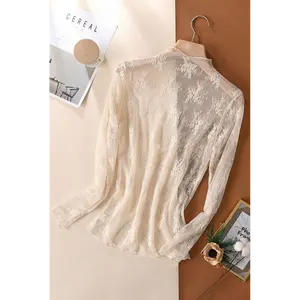 Sheer Lace Long Sleeve Top