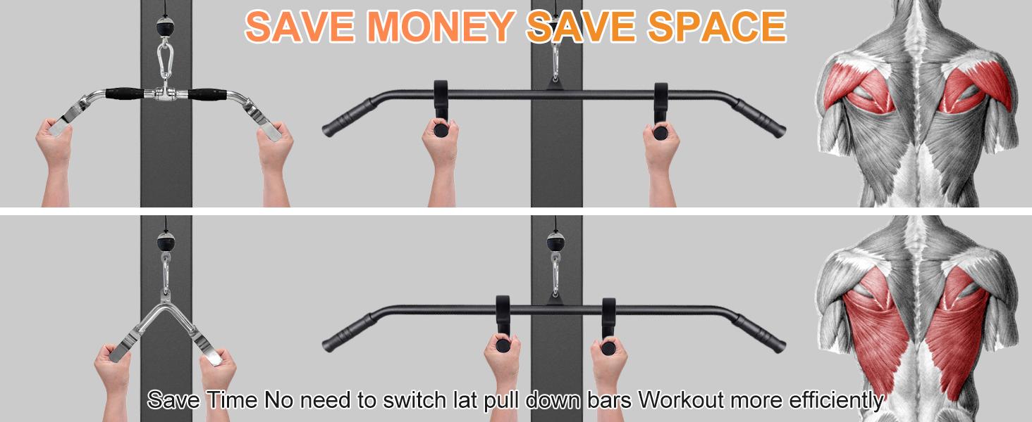 Neutral Grip Handles for Pull Up: Ergonomic Portable Hooks for Barbell Row Deadlift Resistant Bands for Home Gym Fitness Enthusiasts