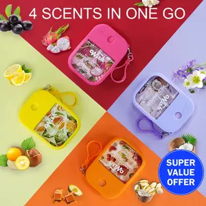 Wish Portable Hydrating Hand Sanitizer Spray - Moisturizing Formula with Silicone Case, 1.2 floz, Long-Lasting Fragrance, Travel-Friendly & Refillable