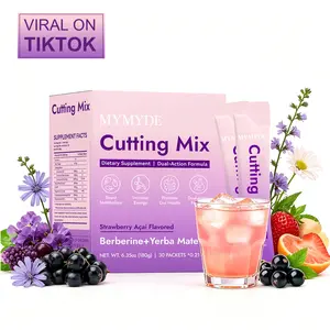 MYMYDE Cutting Mix - Berberine + Yerba Mate for Gym Goals, Metabolism & Energy Support, 30 Sticks Drink