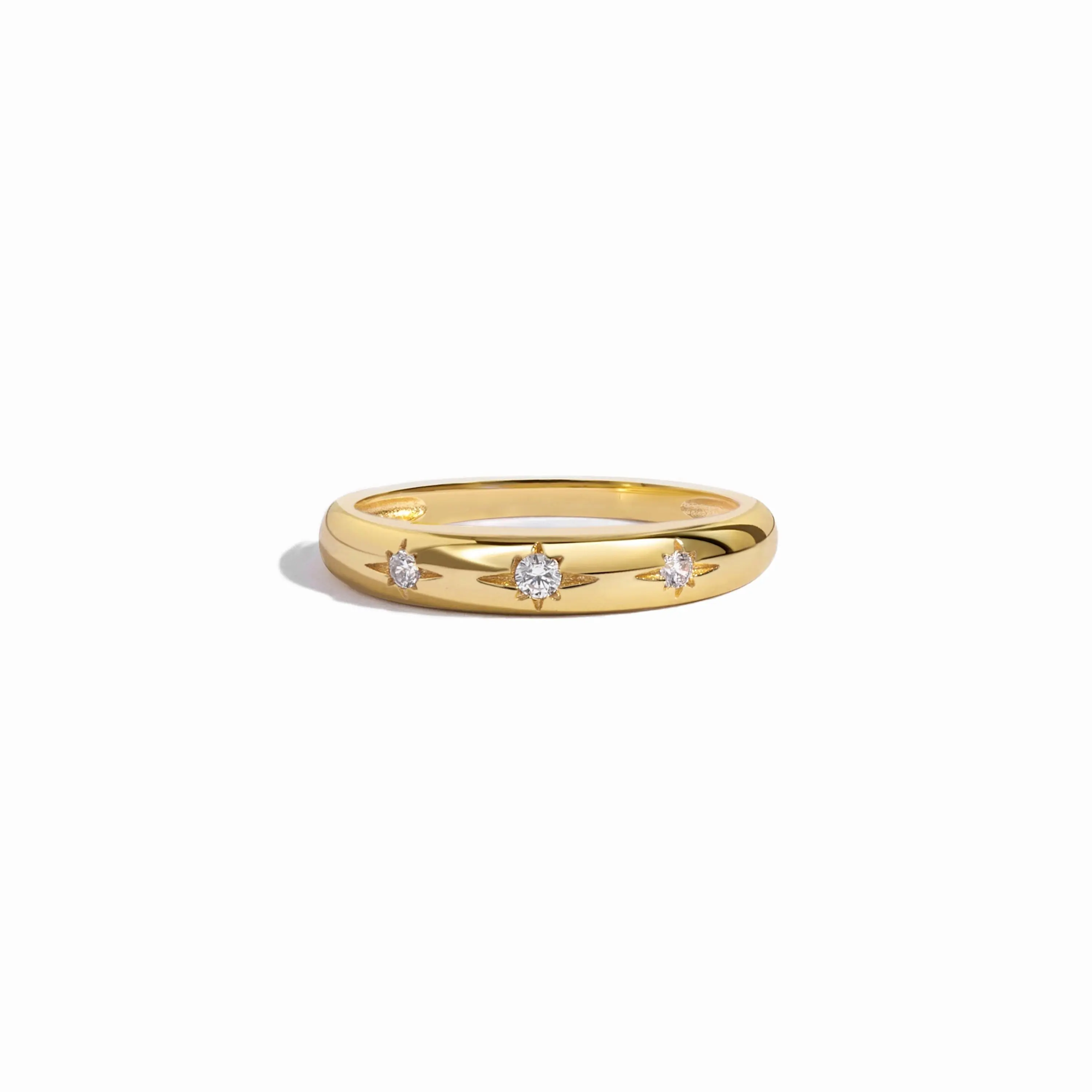 Sami Jewels, Celestial Starburst Ring | 925 Sterling Silver Ring, 14k Gold Plated Ring, Celestial Jewelry, Cubic Zirconia Ring, Stacking Ring, Ring for Her