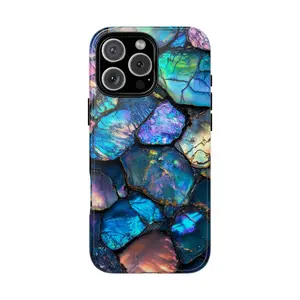 Iridescent Blue Teal Opal Abalone Phone Case for iPhone  – Lifetime Warranty PhoneIn2