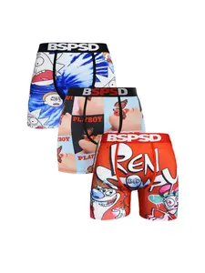 3Pcs Men's Underwear Boxers Briefs Fashionable Printed Boxers Shorts Comfortable Breathable Men's Underwear Ideal for Casual Wear