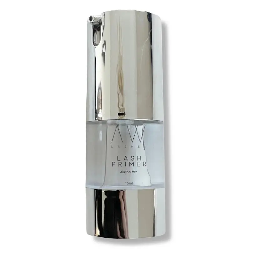 AW Lashes Lash Primer Alcohol-Free 15ml - Vegan Cruelty-Free Plant-Based Formula for Enhanced Adhesive Bond & Nourished Lashes