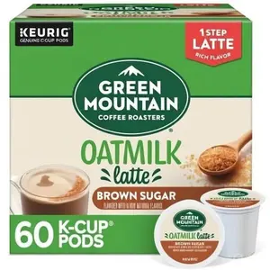 Green Mountain Coffee Roasters Brown Sugar Oatmilk Latte Medium Roast 60ct K-Cups Coffee Pods