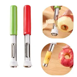 2-in-1 Apple Corer Peeler & Effortless Coring  Stainless Steel Kitchen Tool for Coring and Peeling Fruits and Vegetables, Effortless Apple Seed Remover