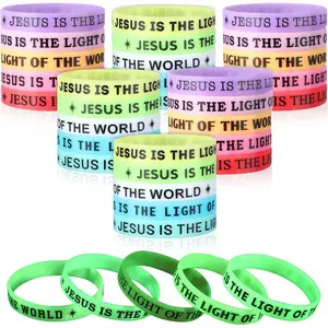 50 count Wristband  Rubber Wristband 5 Styles Campaign Gifts