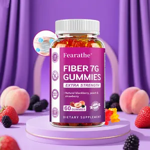 Dietary fiber gummies, supports digestive health, 60 gummies.
