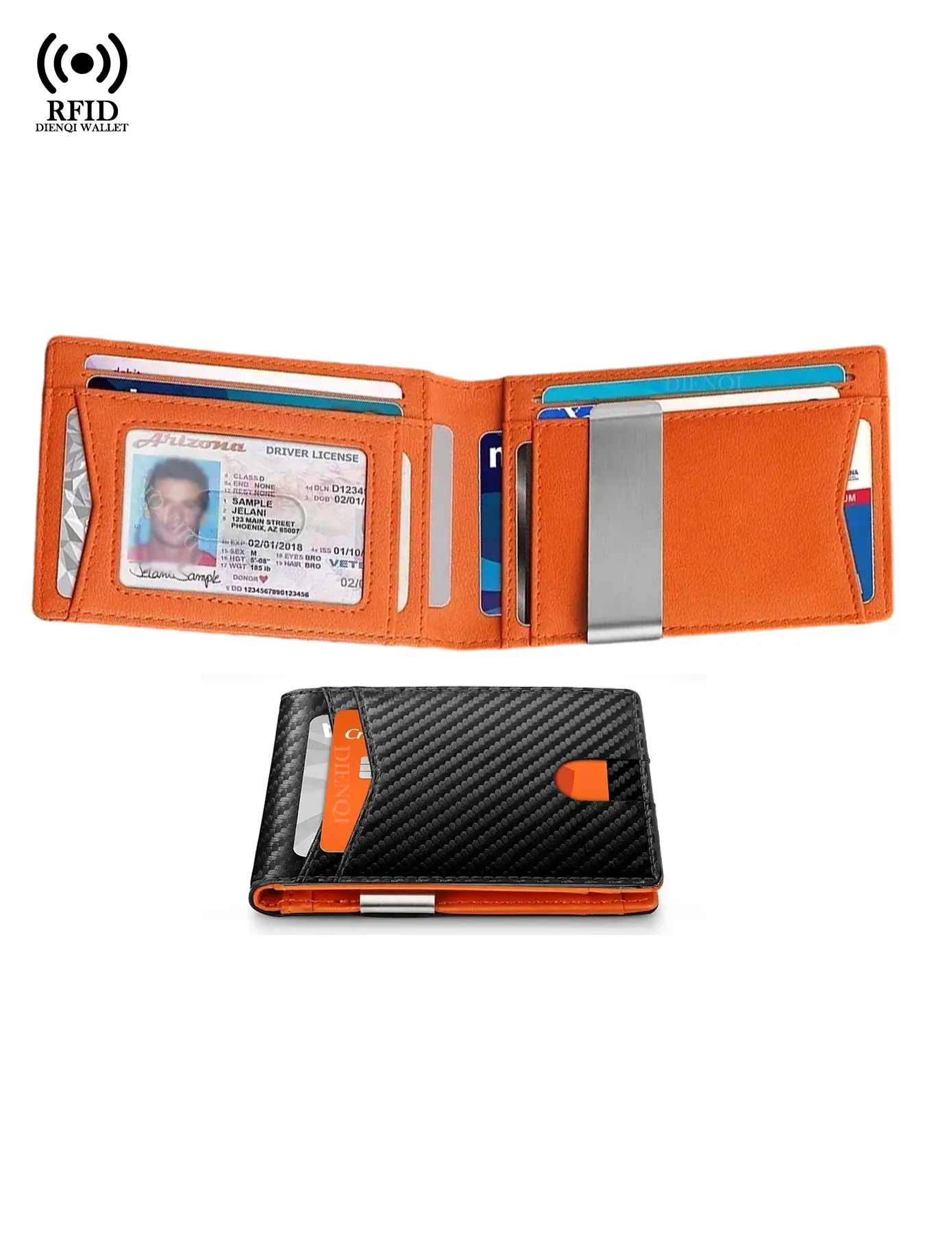 Rfid Credit Card Holder Wallets Men Money Bag Purse Slim Thin Wallet for Men Small Short Purse Male Black Vallet Billfold Gift For Man / Husband, Durable Bifold Wallet Business Style Wallet Business Wallets Bifold Cardholder