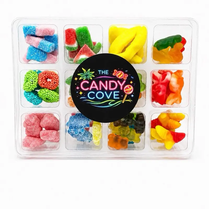 Candy Cove Sampler Box, Mixed Variety Pack of Sweet and Sour Gummies