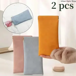 2pcs Automatic Closing Sunglasses Case - Waterproof Glasses Holder, Protective Eyewear Storage Bag