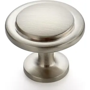 30 Pack Brushed Nickel 1-1/4 inch Cabinet Pulls, Kitchen Drawer Pulls Cabinet Door Handles Knobs for Dresser