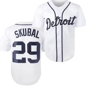 Men'S Baseball Jersey Number Embroidered Letter Number Design Polyester Men'S Retro Classic Sportswear Jerseys, Baseball Jersey, Vintage Baseball T Shirt, Baseball Shirt, Sizes S-3XL