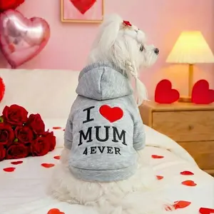 Cute Hooded Sweatshirt Sweater for Dogs and Cats, Teddy Bichon Pomeranian Shih Tzu Small Dog Clothes, Adorable Pet Clothing