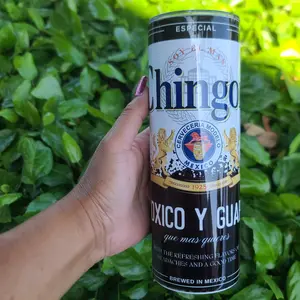 Black Chingon 20oz skinny tumbler