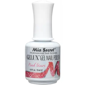 Gelux Gel Polish Pink Stars