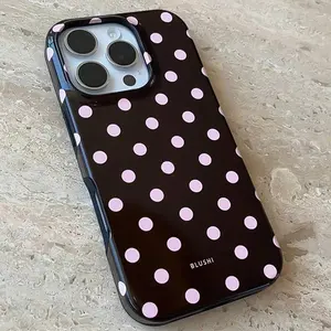 Polka Dot Protective Phone Case for iPhone 11–17 Pro Max, XS, XR, XS Max and 6–8 Plus, Perfect Gift for Women and Teens
