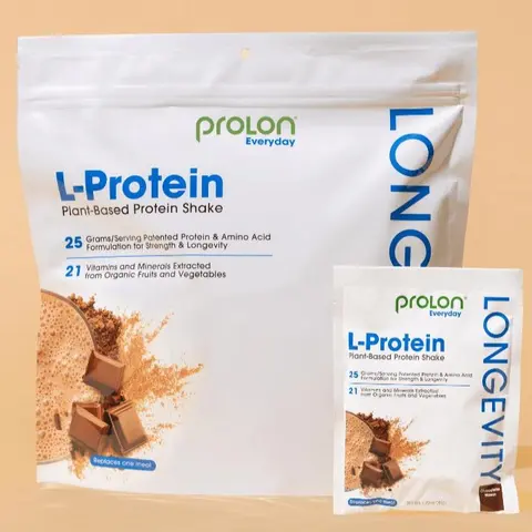 L-Protein Plant-Based Protein Shake – 25g Complete Plant Protein, Chocolate & Berry, 12 Sachets