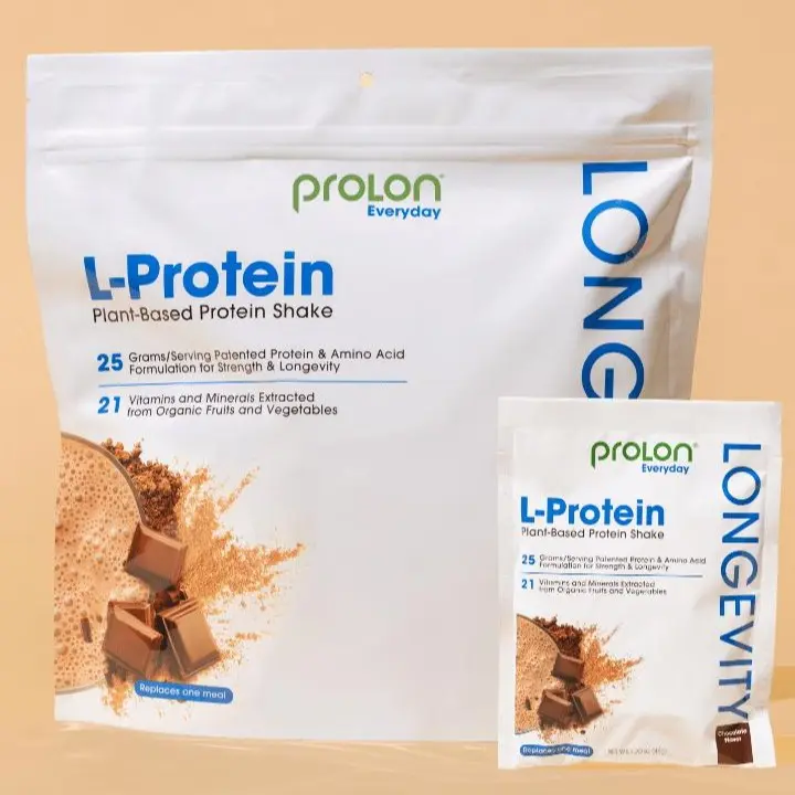 L-Protein Plant-Based Protein Shake – 25g Complete Plant Protein, Chocolate & Berry, 12 Sachets