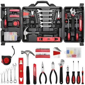 TLGREEN 147-Piece Tool Set, Tool Kit for Home with Storage Tool Box, Screwdrivers, Adjustable Wrench, Pliers, Knife, General Household Hand,Father'sDayGift, Tools for Home, Car, Dorm, Garage，Ideal Christmas Gift    mothers day gifts ideas