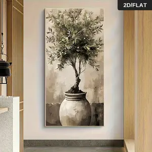 1PC Modern Minimalist Olive Tree Unframed Canvas Wall Art Nordic Style Home Decor HD Printed Painting for Living Room Bedroom Dining Room Corridor Wall Decorations izable Artwork Canvas Prints