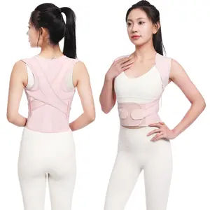 Comfortable posture with corrective invisible prevention breathable straight back adult male and female back hunched back orthotics straightener Support Belt Ultra posture corrector brace improvement Compression Shirt Men's hunchback correction scoliosis