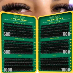 540PCS Eyelash Extension Set, Diy Eyelash Extensions, D-shaped style, with a large capacity of 8-16mm, 60D + 80D + 100D. Suitable for self-implanting at home, friendly for beginners.