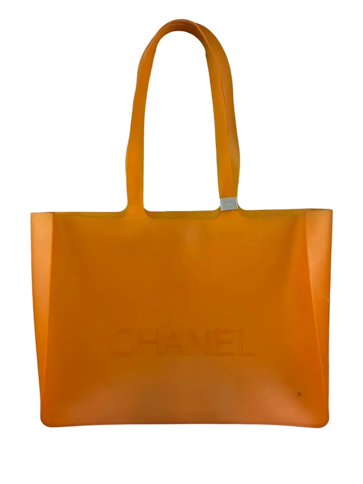 Pre-owned na Tote Bags Chanel Orange Jelly Tote