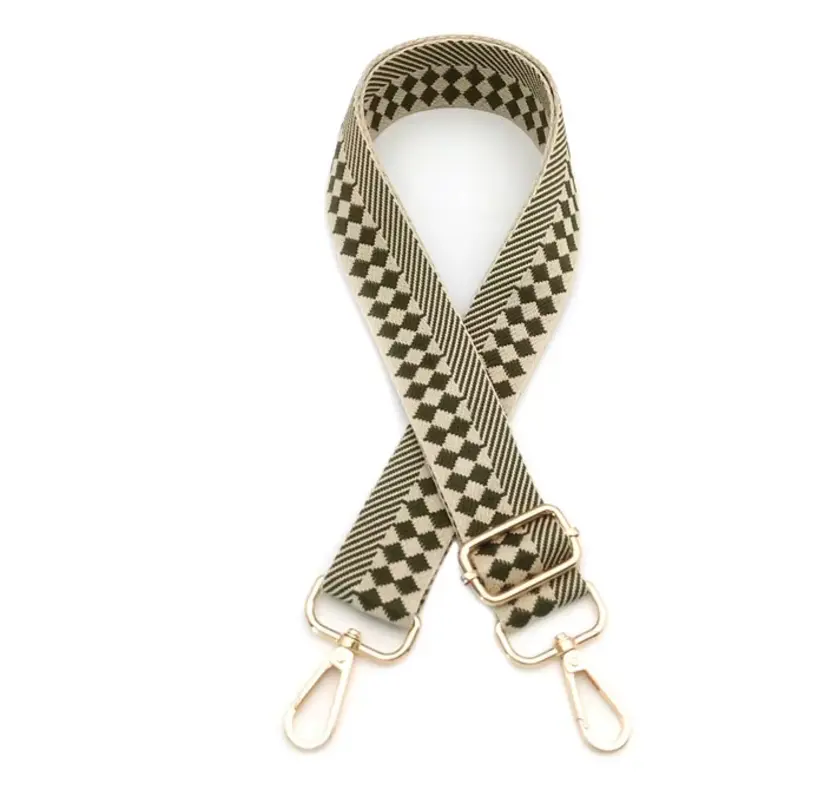 Checkered Removable Purse Strap - Versatile Accessory for Purse and Bag Use, Lightweight Design, Ideal for Everyday Wear