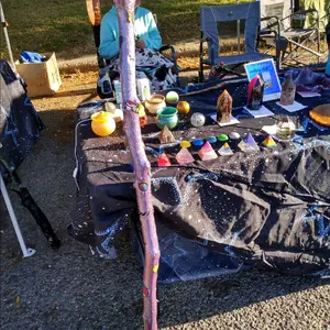 HAND CRAFTED HIPPIE WALKING STICK