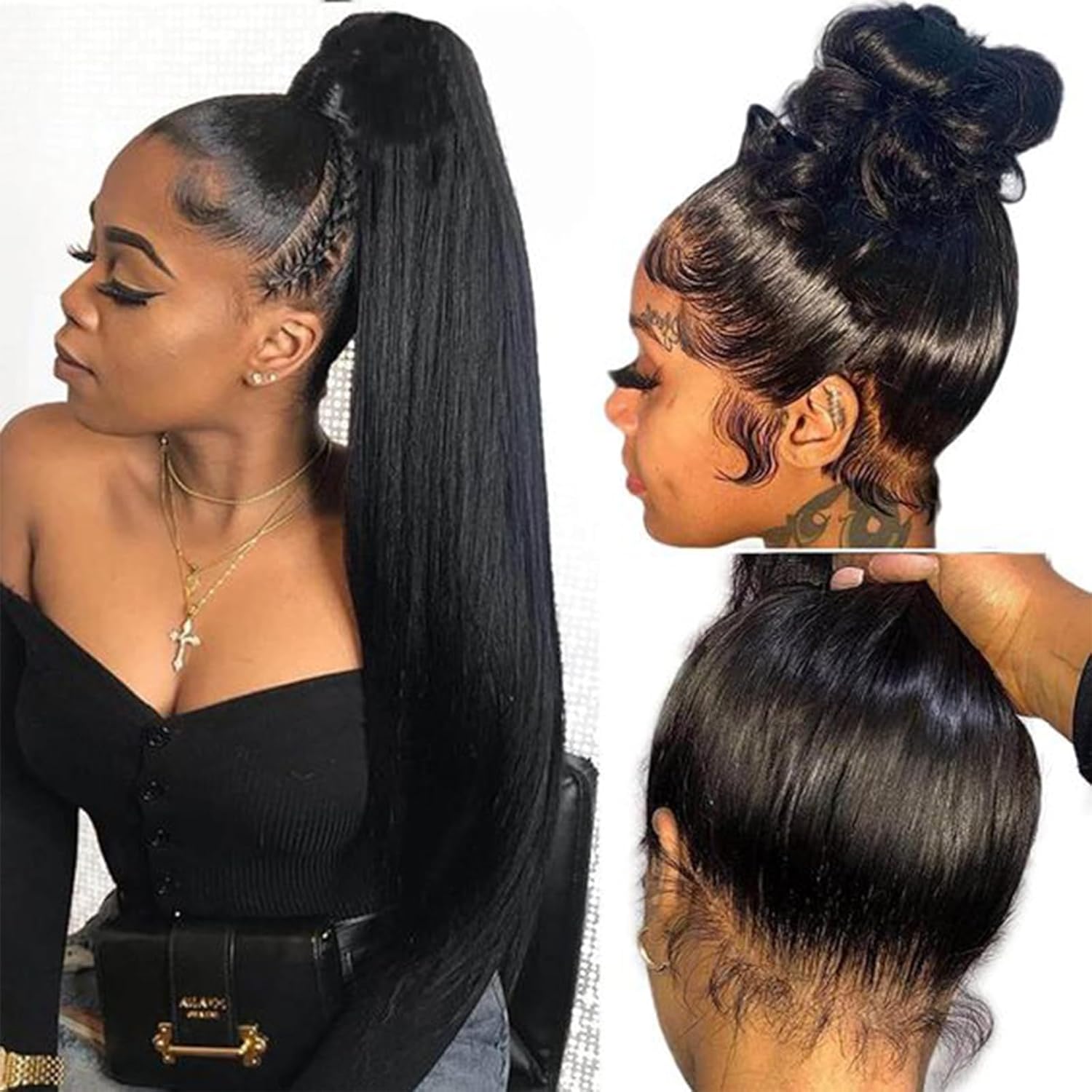 Bling Hair 360 Full Lace Wig Human Hair Pre plucked HD Lace Wig Human Hair Wigs 36 inch Bone Straight Lace Frontal Wig For Women