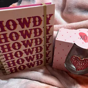 Howdy Journal and Bling Love Glass Set Drinkware