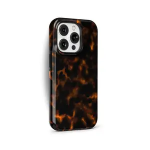 Dark Orange Tortoise Shell Phone Case Gift for iphone 13,14,15,16,17 Pro Max Air