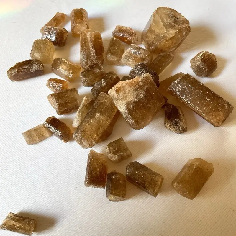 Reiki Attuned Yellow Scapolite Crystals- Self Disciple, Willpower, and Healthy Habits