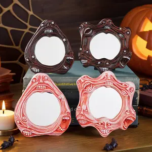 Halloween Resin Ghost Face Statue Decoration, Home Ornament, Unique Design for Party & Festival Celebrations, Perfect Halloween Prop or Gift Idea