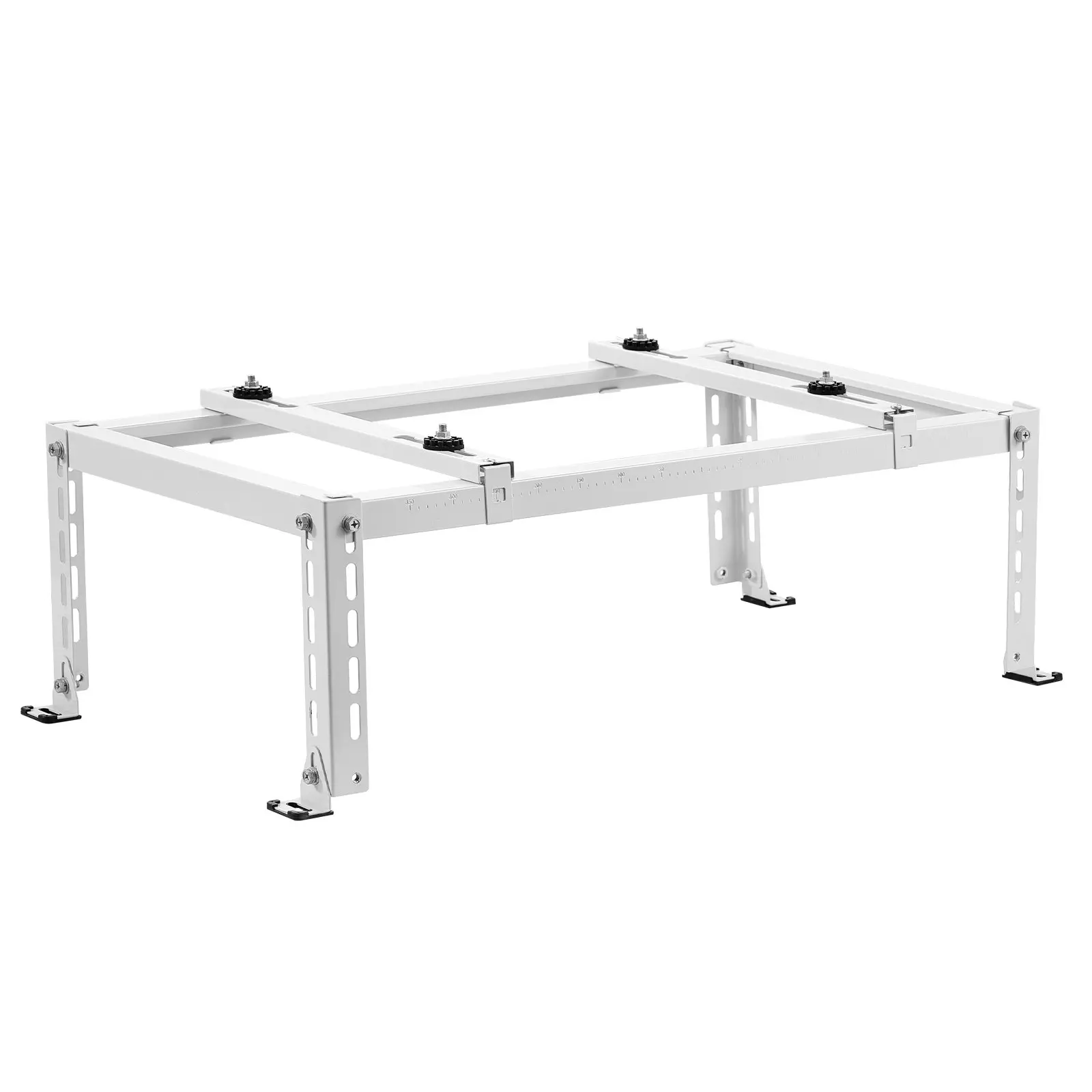 【Summerfinds】VEVOR Mini Split Ground Stand, Heavy-Duty Floor Mount AC Base Bracket with Adjustable Height & Anti-Vibration Pads, 9000-24000 BTU Ductless AC Heat Pump Fit, 551LBS Max Load, 13.14 Lbs/5.96 Kg, 35.43 x 19.69 x 11.81 in, Height Adjust