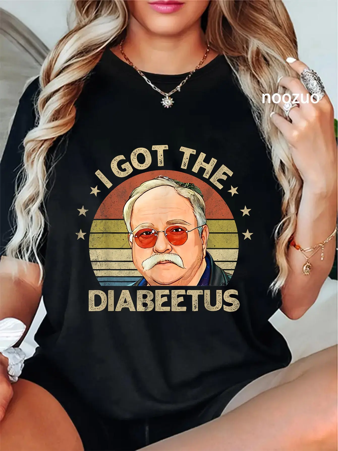 100% Cotton Unisex Retro I Got The Diabeetus Funny Diabetes Type 1 2 Awareness T-Shirt Casual Top