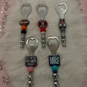Bottle Opener with Unique Designs and Beaded Handles for Easy Opening