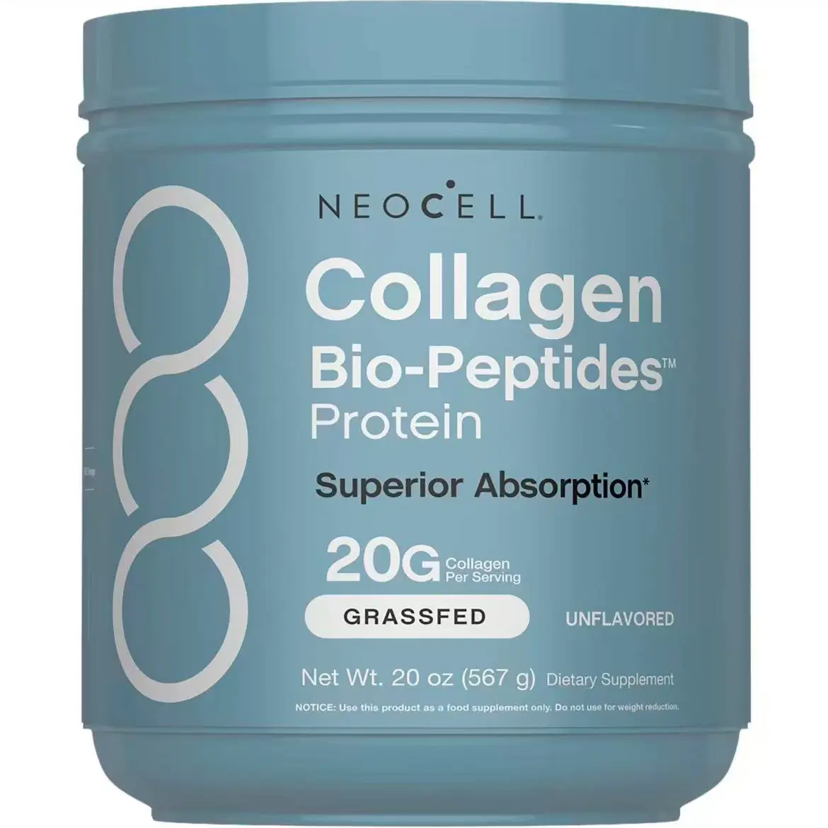 NeoCell Collagen Bio-Peptides Powder20oz -Grassfed ProteinSupplement-Advanced with 18 EssentialAmino Acids