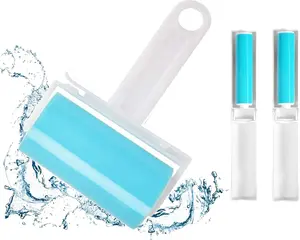 3 Pack Reusable Washable Lint Rollers,Pet Hair Remover,Includes Large & Small Size Cleaner.