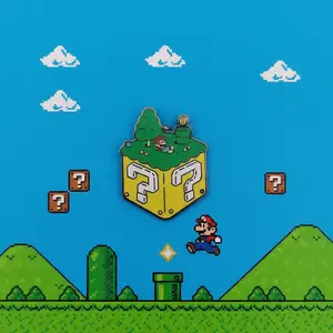 Super Mario Bros. Mystery Block Field Pin