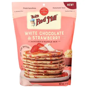 Bob's Red Mill White Chocolate & Strawberry Pancake & Waffle Mix, 20 oz (567 g)