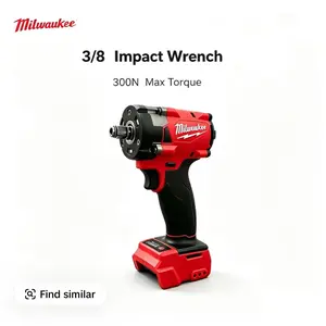 Milwaukee M18 3/8" Cordless Brushless Impact Wrench Kit, 18V 6.0Ah Battery & Charger for Car & Workshop Use