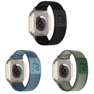 Nylon Fabric Magnetic Watch Band, Wearable Accessory with Magnetic Close Secure Closure, Durable Breathable Stylish Fit for 44-49mm Large Smart Watches, Ideal for Active Lifestyle