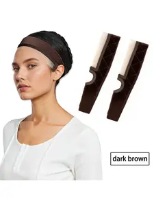 Three-Color Wig Grip Band  Breathable Wig Band for Lace Front Wigs. Adjustable Wig Band with Soft Velvet Material, Front Band for Natural Lace Edges. Adjustable Headband