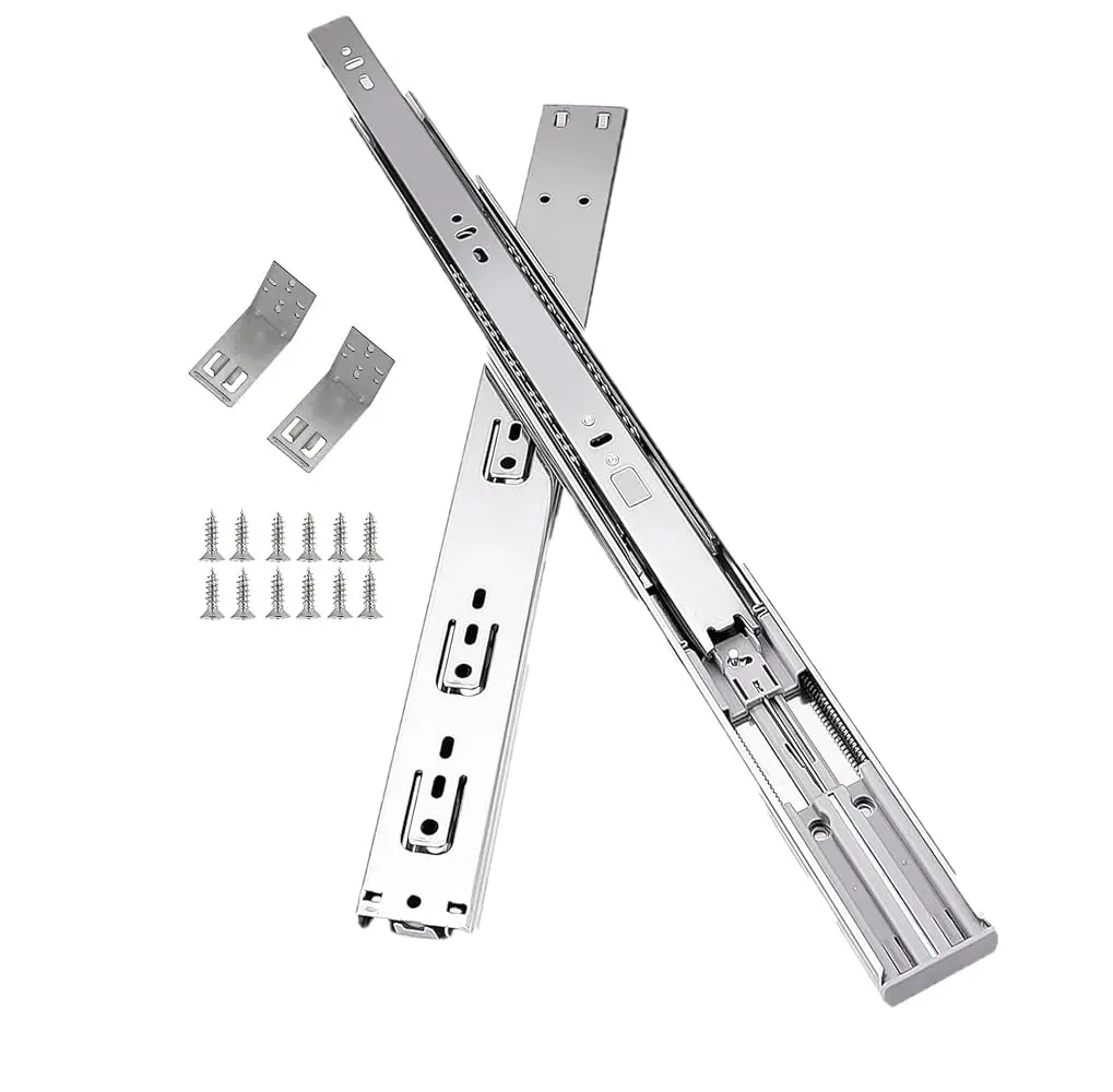 COLLINETS Premium 28-Inch Full Extension Soft Close Ball Bearing Cabinet Drawer Slides, 2pc Cold Rolled Steel Furniture Hardware, 100 lbs Capacity, KCMA Approved, Friction-Free Movement, Long-Lasting Reliable Performance, Residential Use